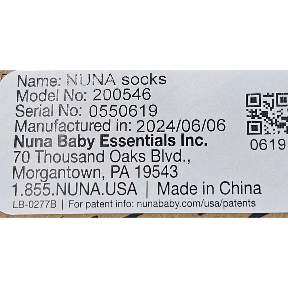 Nuna Baby Socks Set of 3 Organic Cotton Different Ages Toddler Infant Gift Pack